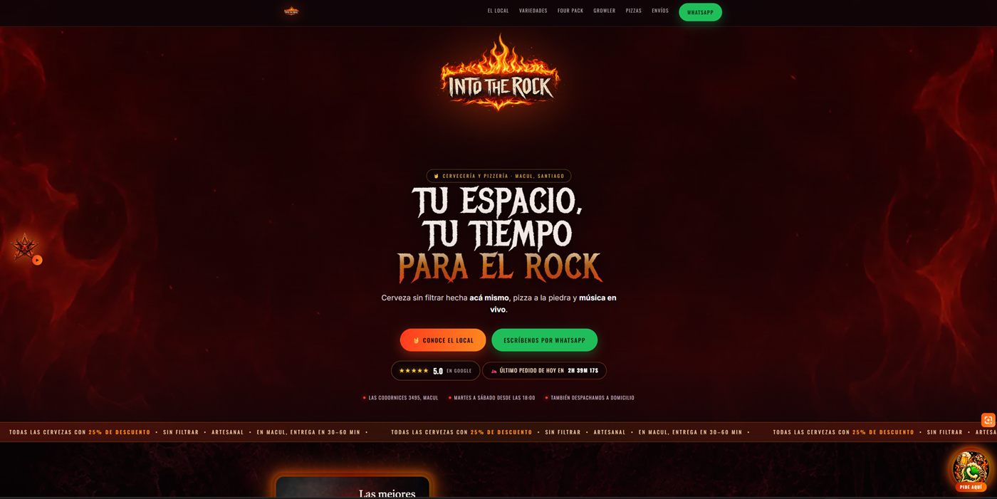 Sitio de Into The Rock